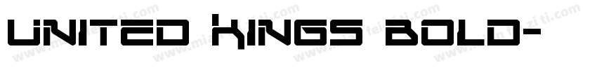 United Kings Bold字体转换